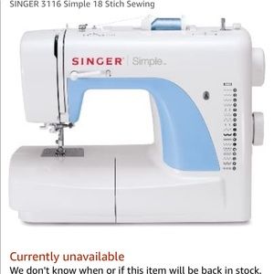 Singer simple 3116 sewing machine